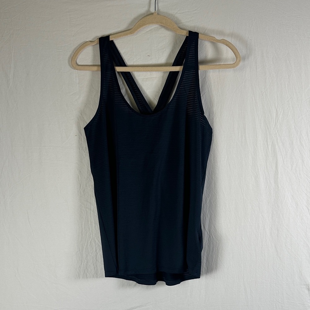 Athleta Dark Navy Cross-Back Performance Tank